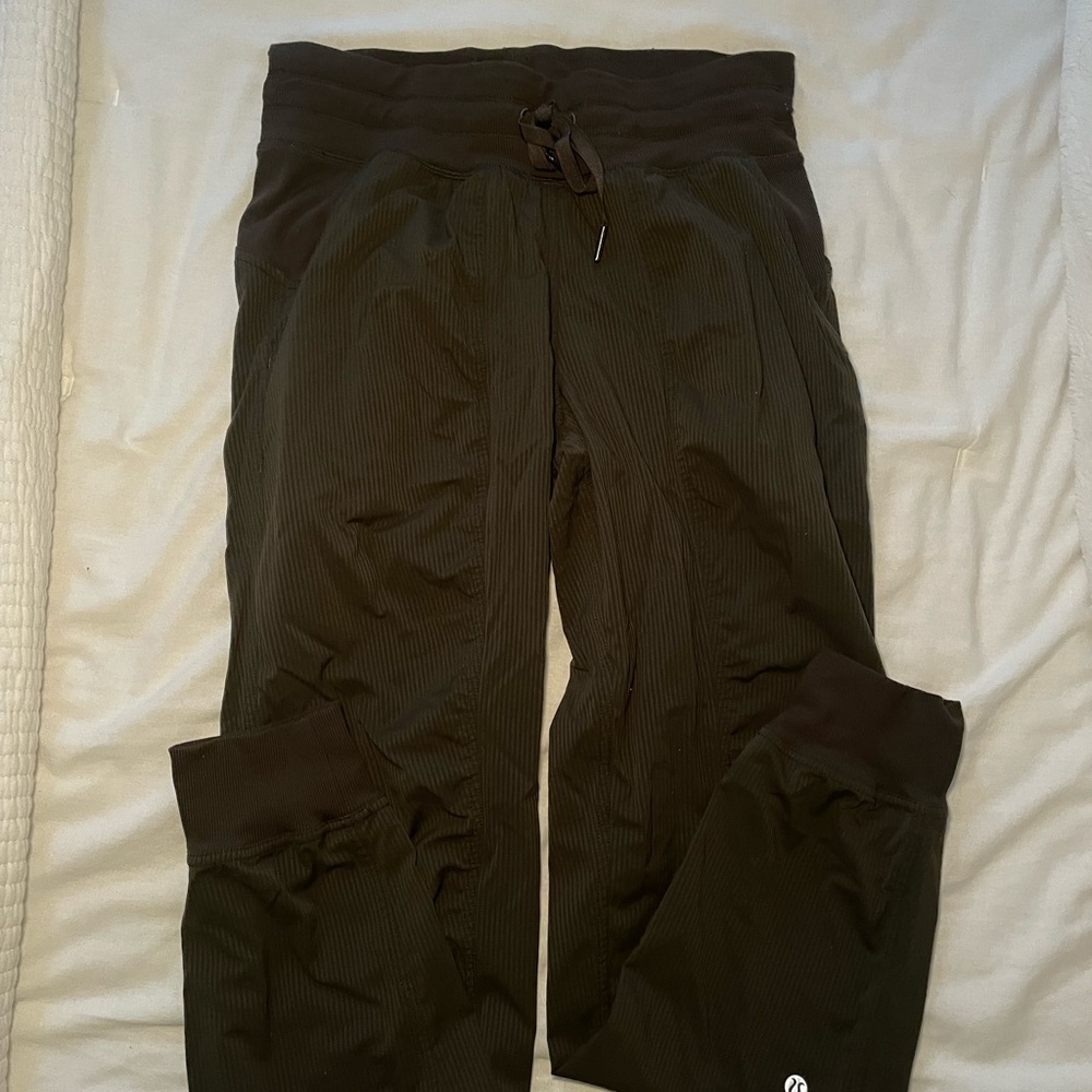 Dark green lululemon joggers